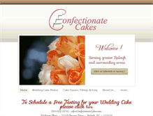 Tablet Screenshot of confectionatecakes.com